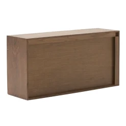 Nimara Rumi Vægreol med tre rum 33x20x66 cm røget eg inkl. vægophæng* Reoler|Opbevaring Til Spisestuen
