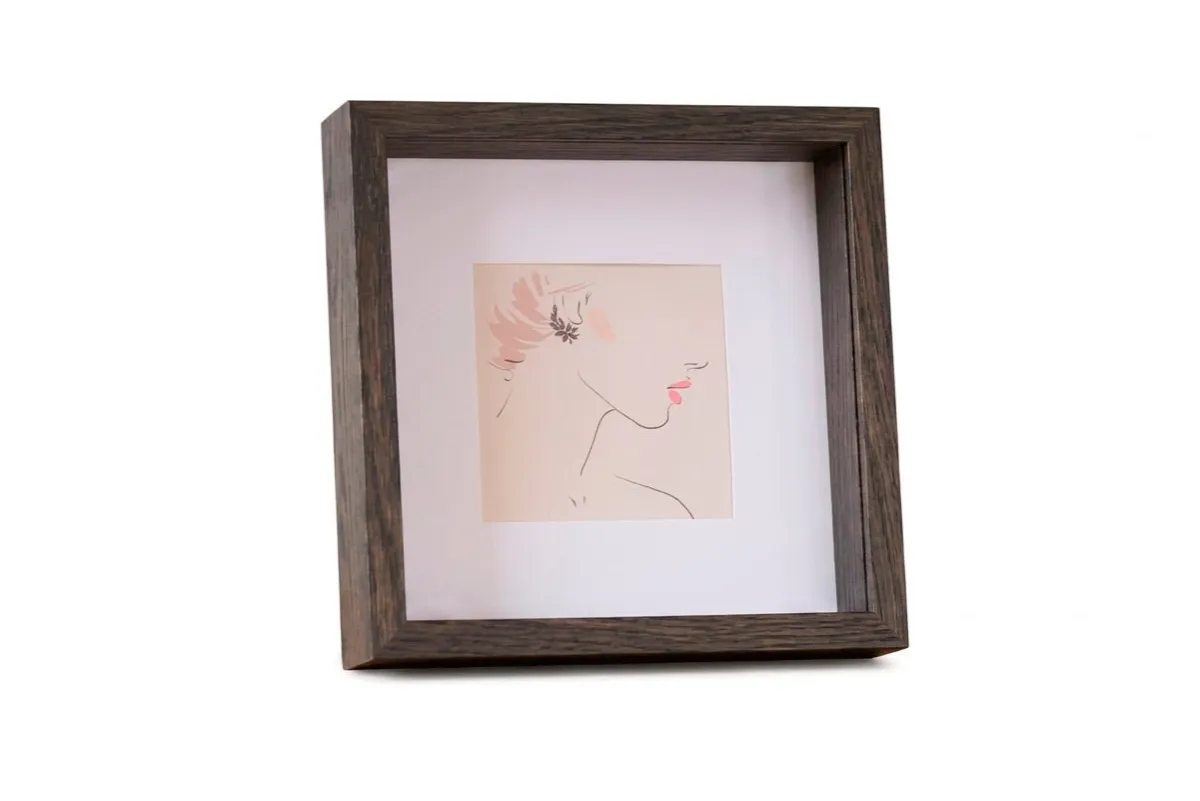 Nimara Salma dyb billedramme røget eg 25x25 cm* Billedrammer