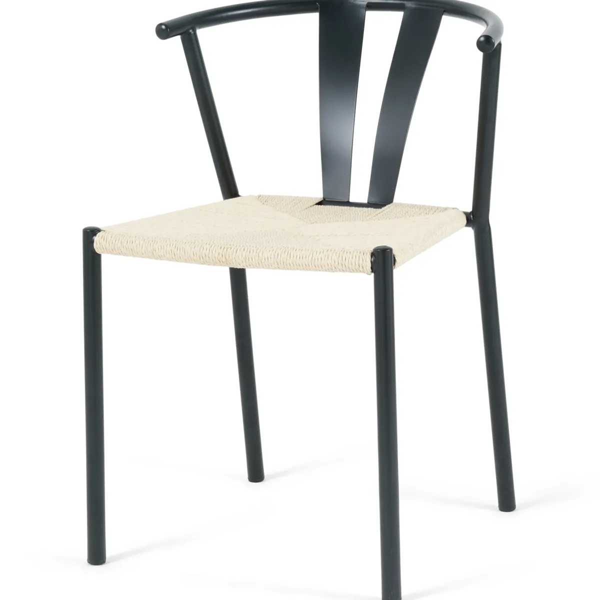 Nimara Shila spisebordsstol sort med flet* Spisebordsstole
