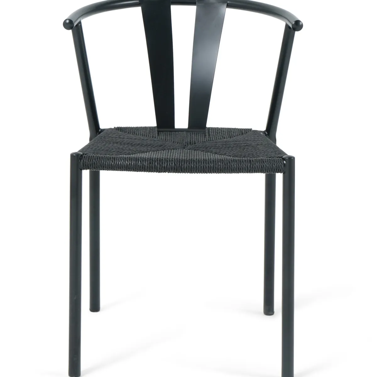 Nimara Shila spisebordsstol sort med flet i sort* Spisebordsstole