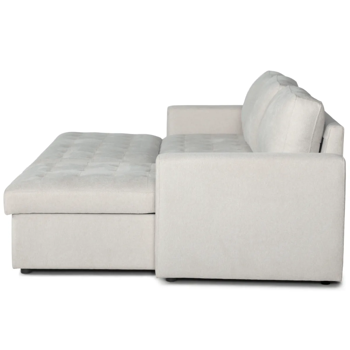 Nimara Sinus beige sovesofa med vendbar chaiselong og opbevaring* Sofaer|Sovesofaer