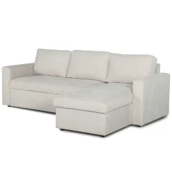 Nimara Sinus beige sovesofa med vendbar chaiselong og opbevaring* Sofaer|Sovesofaer