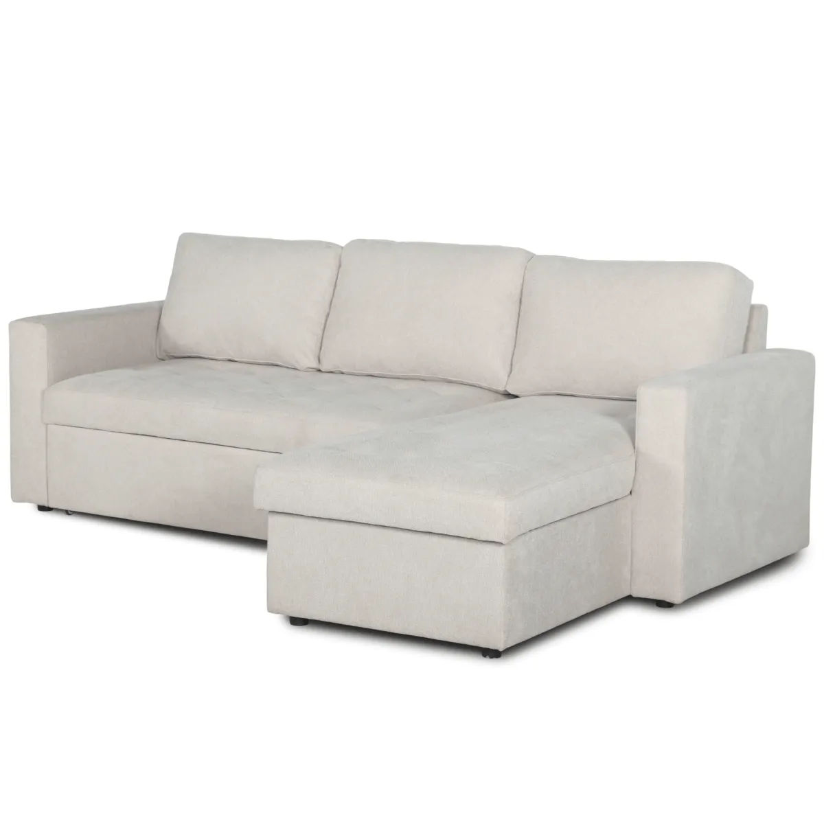 Nimara Sinus beige sovesofa med vendbar chaiselong og opbevaring* Sofaer|Sovesofaer