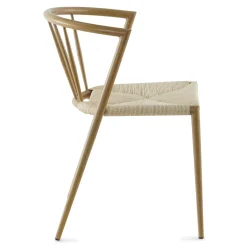Nimara Spisebordssæt - Lewis lamel spisebord Ø120 cm med udtræk i egefiner + 6 x Bella spisebordsstole i egelook* Spisebordssæt