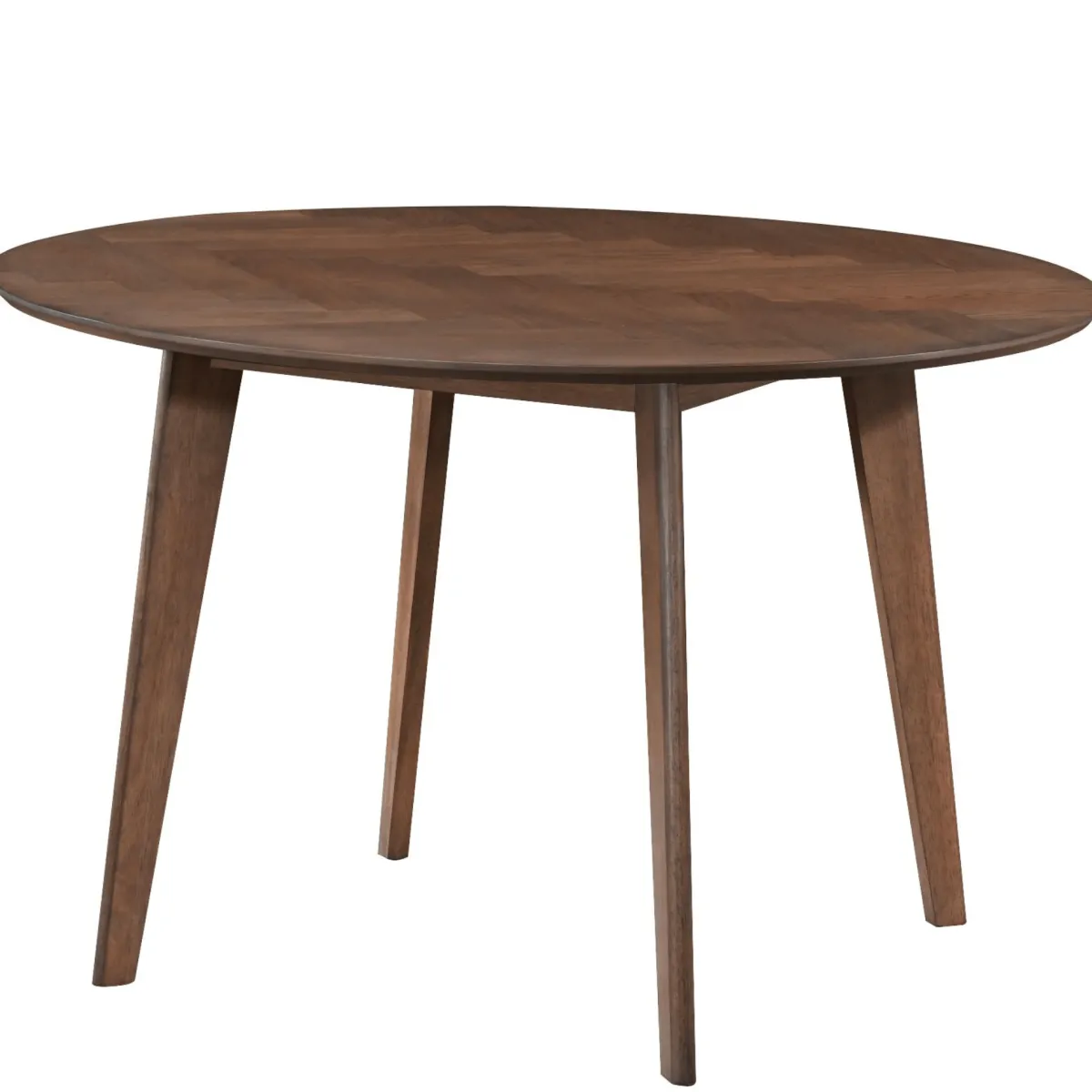 Nimara Spisebordssæt - Miles rundt spisebord Ø120 cm (Røget Egefiner) + 4x Rory spisebordsstole i røget egelook* Spisebordssæt