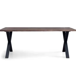 Nimara Spisebordssæt - Susan plankebord i røget eg 200 cm + 4 x Jocelyn spisebordsstol i røget eg* Spisebordssæt