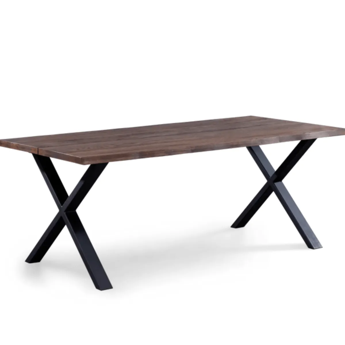 Nimara Spisebordssæt - Susan plankebord i røget eg 200 cm + 4 x Jocelyn spisebordsstol i røget eg* Spisebordssæt