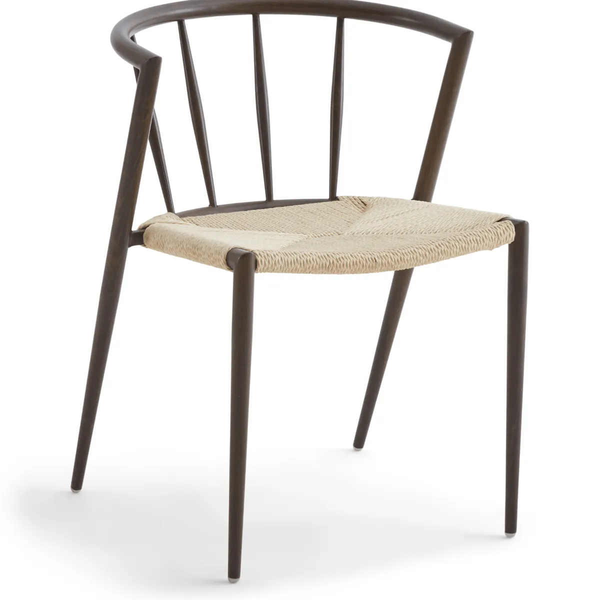 Nimara Spisebordssæt - Susan plankebord i røget eg 200 cm + 6 x Bella spisebordsstol i røget egelook med fletsæde* Spisebordssæt