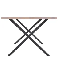 Nimara Susan plankebord - 300x95 cm - i hvidolieret eg med krydsben - (Forberedt til tillægsplader)* Spiseborde