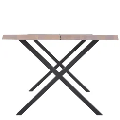 Nimara Susan plankebord - 300x95 cm - i hvidolieret eg med krydsben - (Forberedt til tillægsplader)* Spiseborde