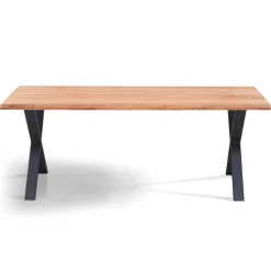 Nimara Susan plankebord - 200x95 cm - naturligt olieret eg med krydsben (Forberedt til tillægsplader)* Spiseborde